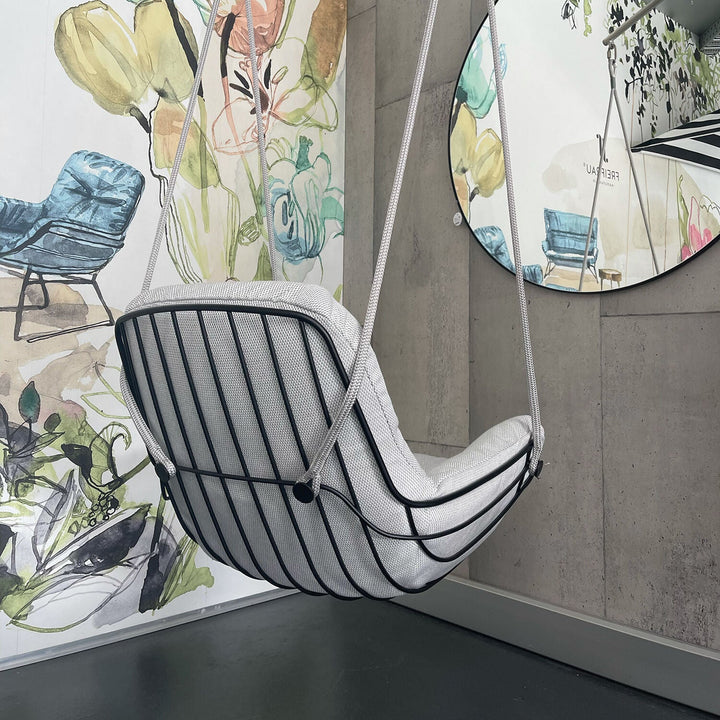 freifrau | leyasol outdoor lounge swing seat | lopi ash + black frame