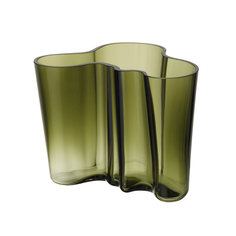 iittala | aalto savoy vase | moss green 16cm