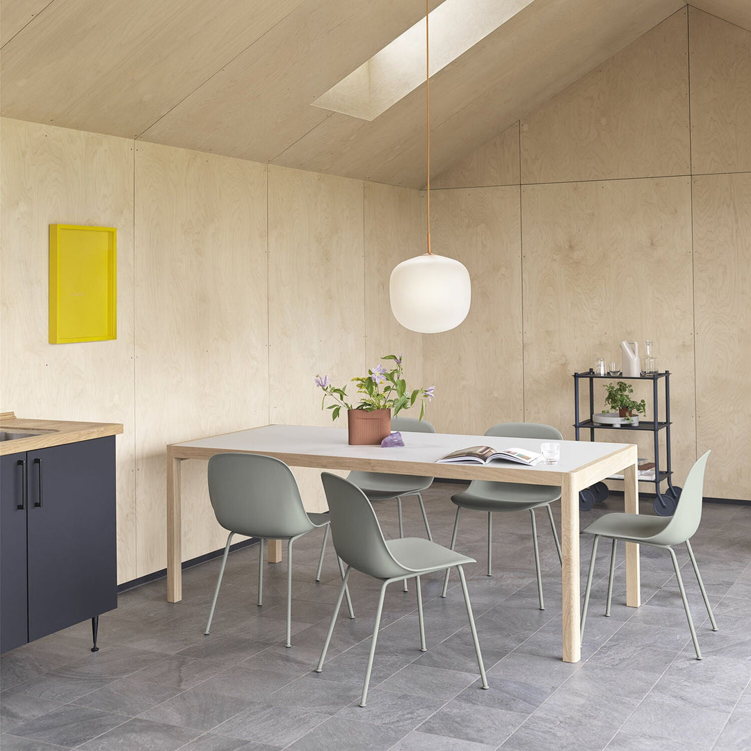 muuto | fiber side chair | tube base | grey recycled + grey ~ DC
