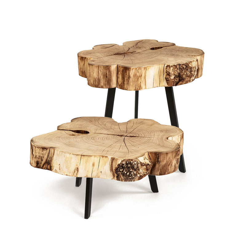 janua | bc 05 stomp outdoor table | 40-50cm | raw acacia
