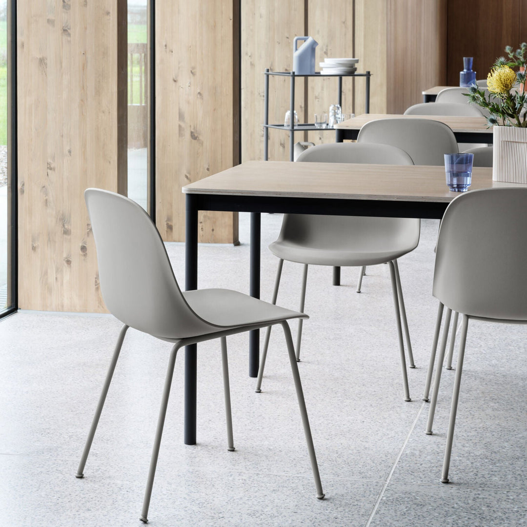 muuto | fiber side chair | tube base | grey recycled + grey ~ DC