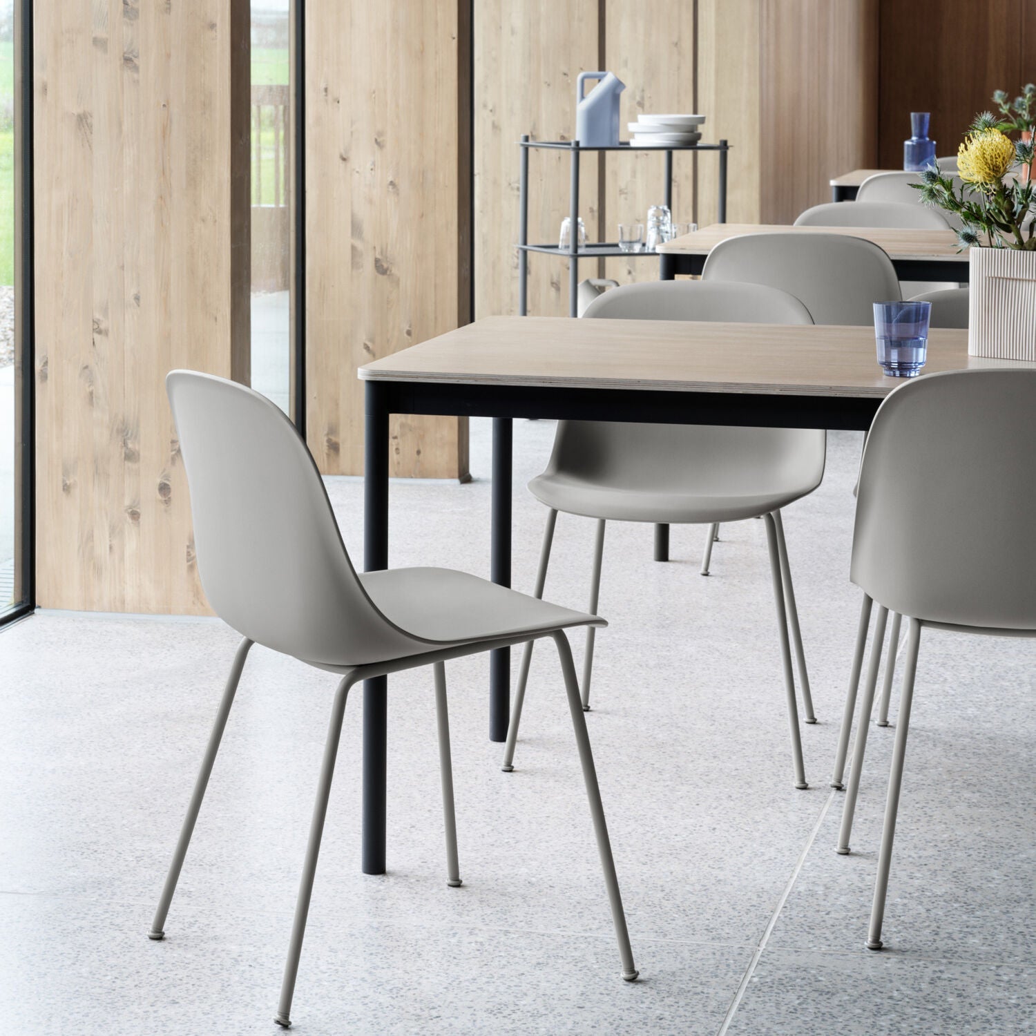 DINING BUNDLE | 6x fiber side chairs - grey