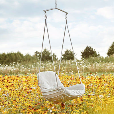 freifrau | leyasol outdoor lounge swing seat | lopi beldi + white