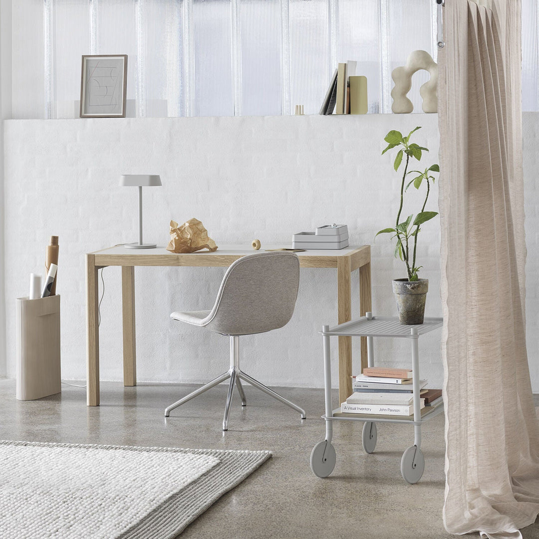 muuto | workshop table | oak + warm grey linoleum 130x65