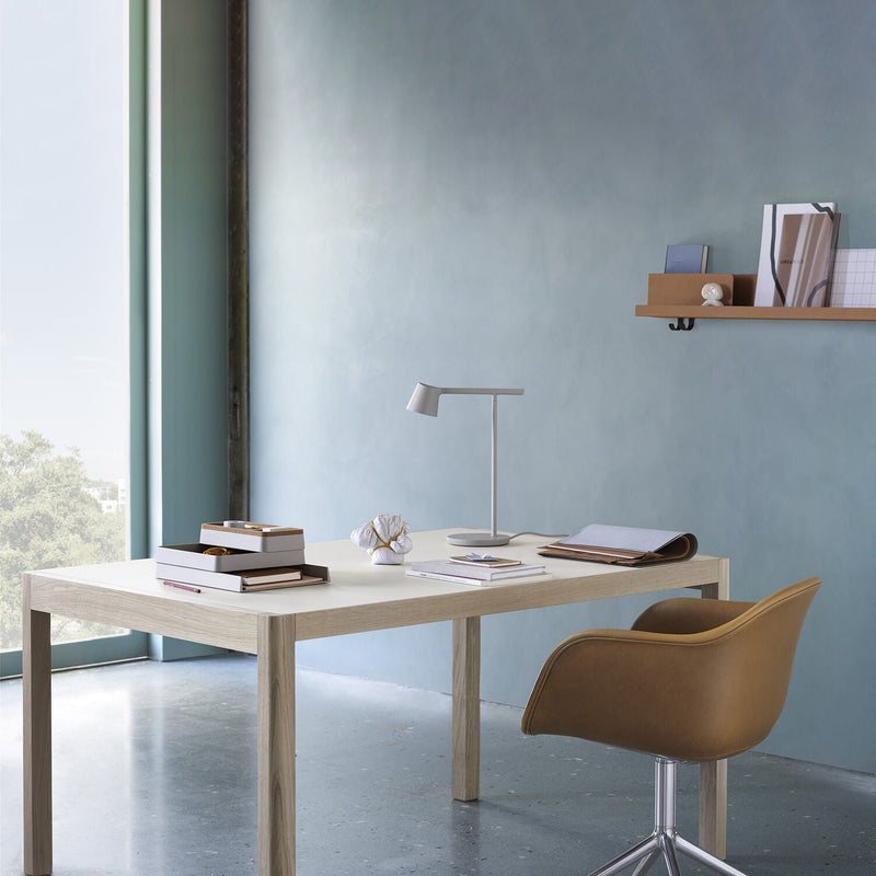 muuto | workshop table | oak + warm grey linoleum 130x65