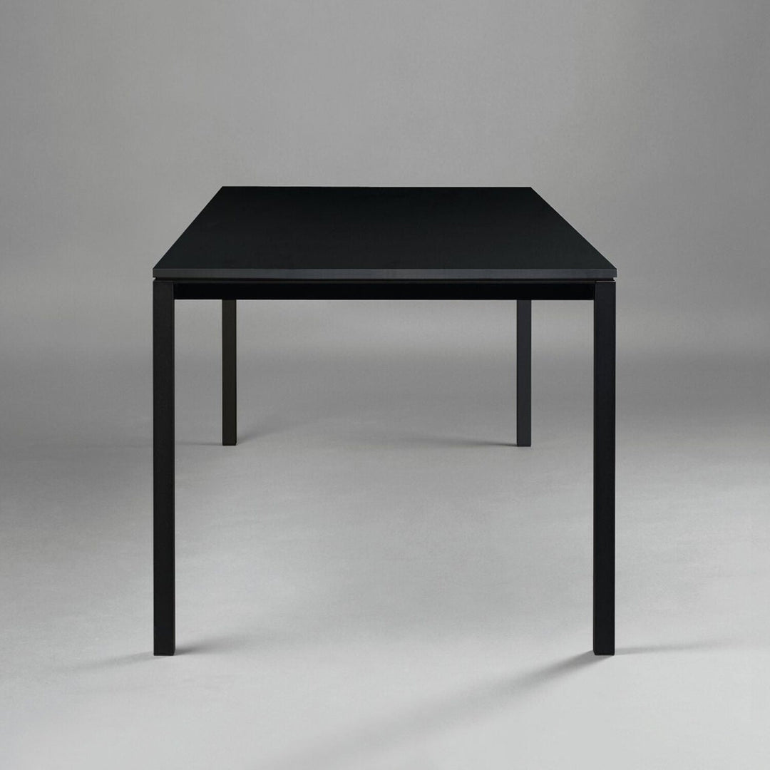janua | S 600 outdoor table | slate grey + black base 220x80cm