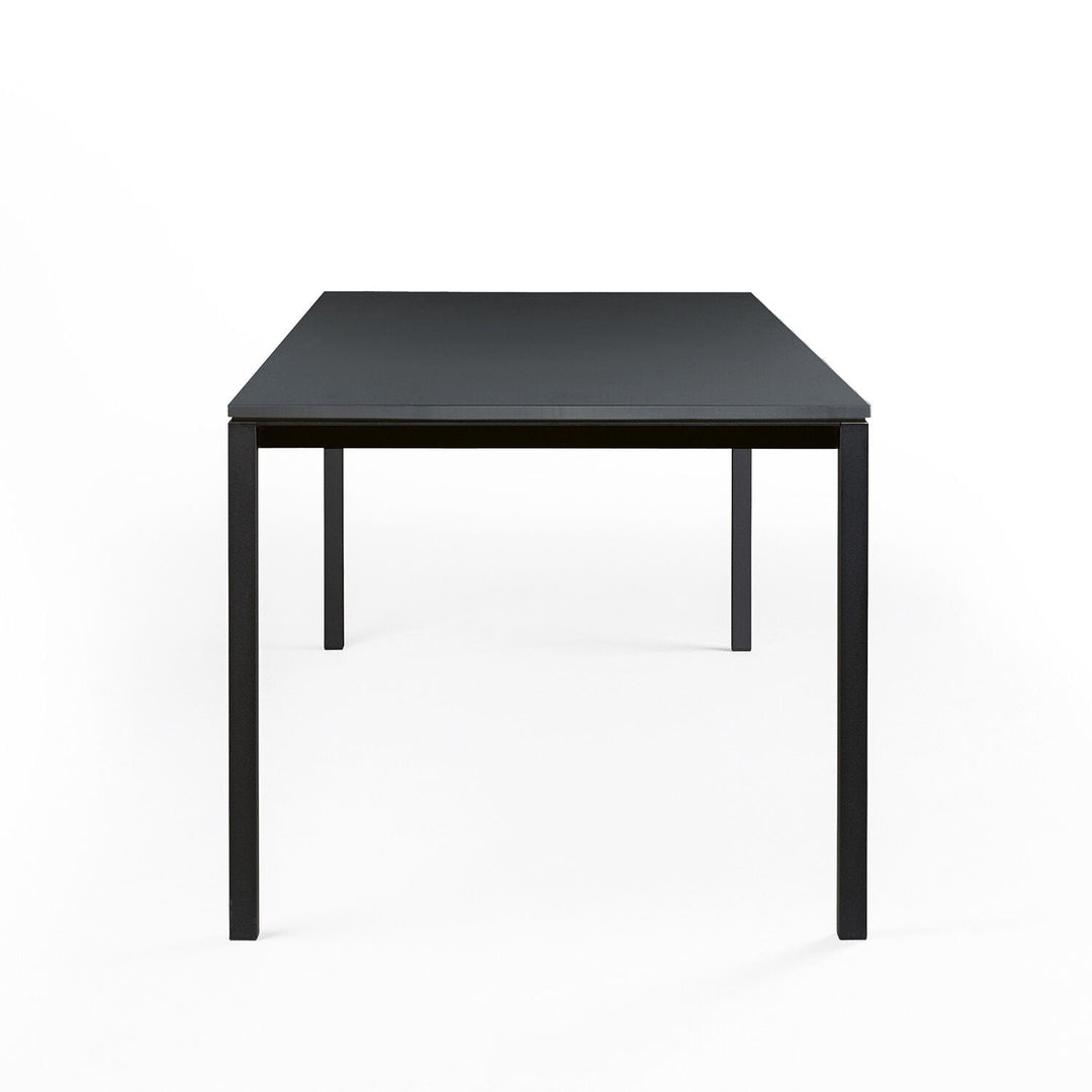 janua | S 600 outdoor table | slate grey + black base 240x80cm