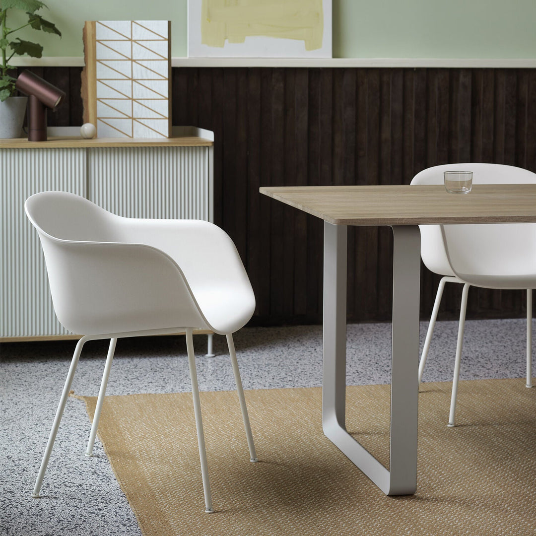 muuto | 70/70 table | solid oak + grey base 225x90cm