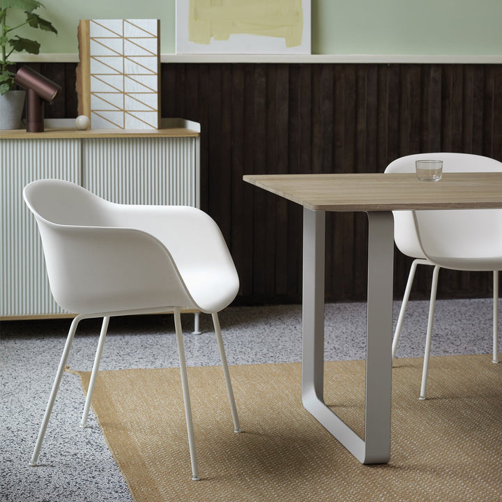 muuto | 70/70 table | solid oak + grey base 225x90cm