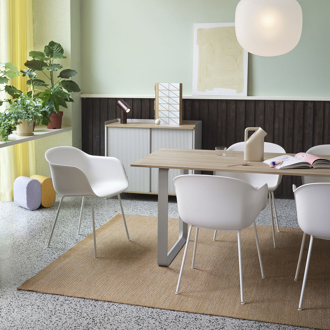 muuto | 70/70 table | solid oak + grey base 225x90cm