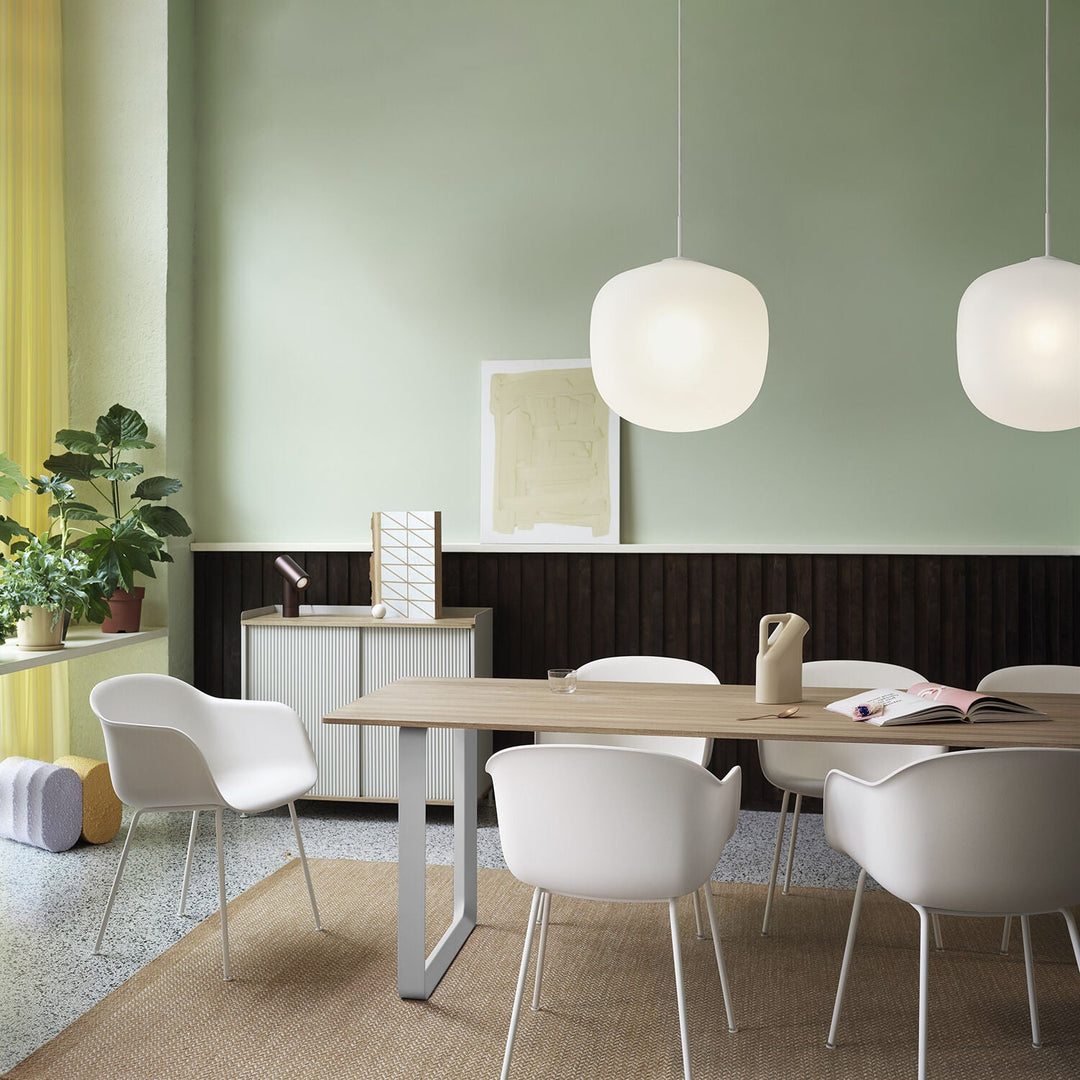 muuto | 70/70 table | solid oak + grey base 225x90cm