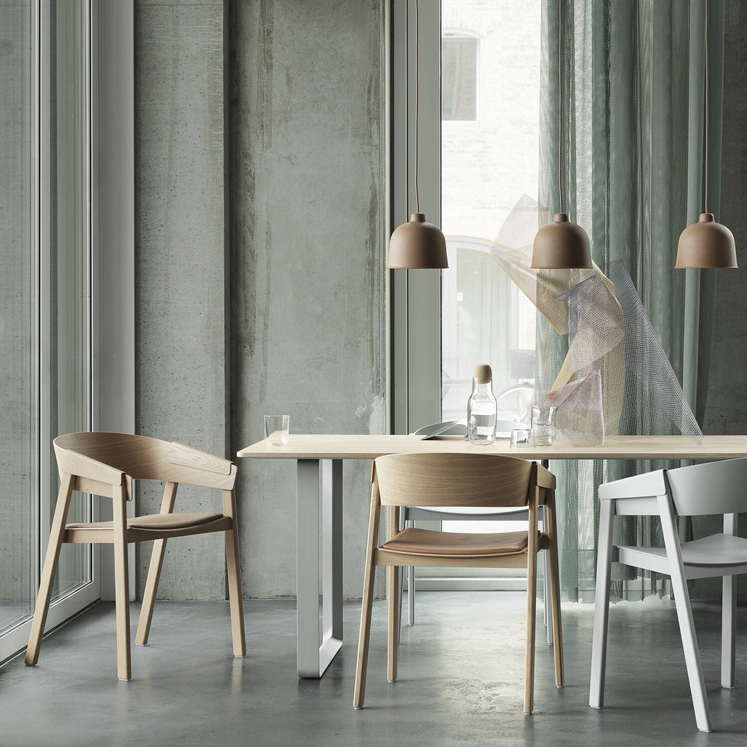 muuto | 70/70 table | solid oak + grey base 225x90cm