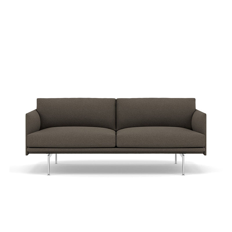 muuto | outline sofa 2 seater | divina melange 260 + alu leg