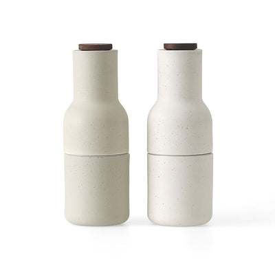 audo copenhagen (menu) | bottle grinder set | ceramic + walnut lid