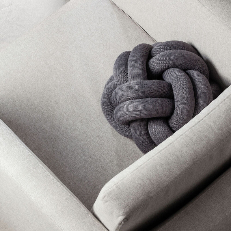 design house stockholm | knot cushion | grey