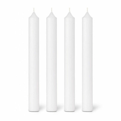 bougies la francaise | dinner candle pack of 12 | 27cm white