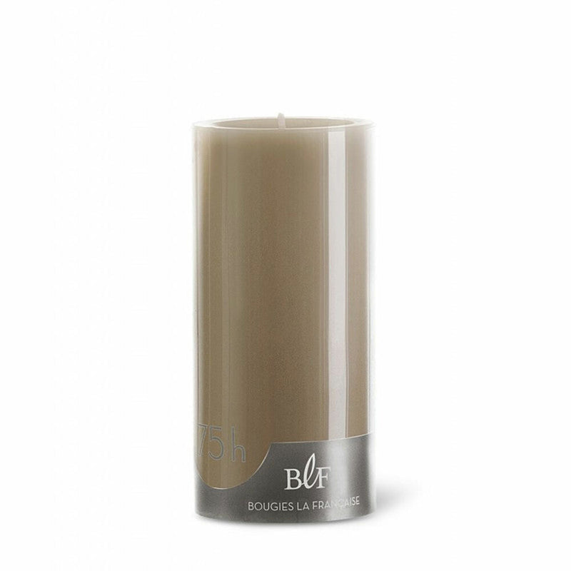 bougies la francaise | pillar candle | 15cm taupe