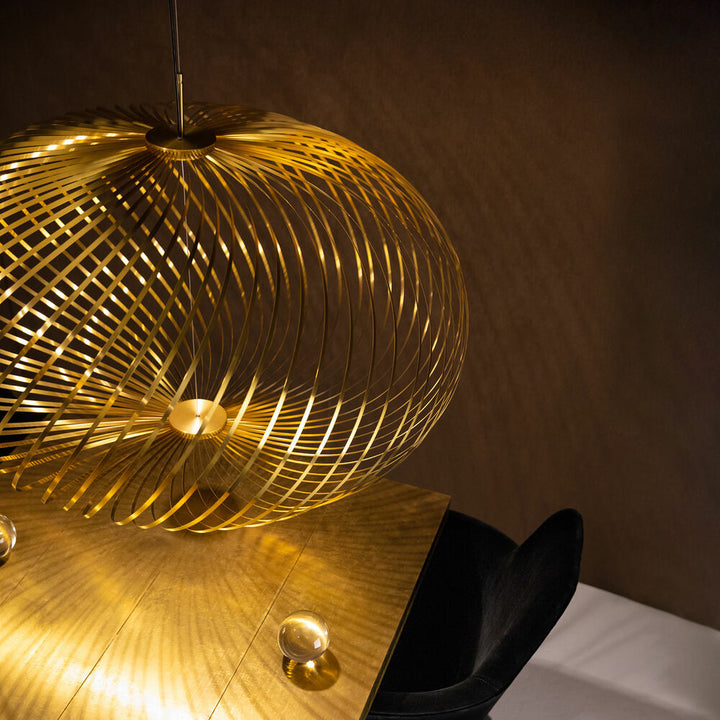tom dixon | spring pendant light | brass medium