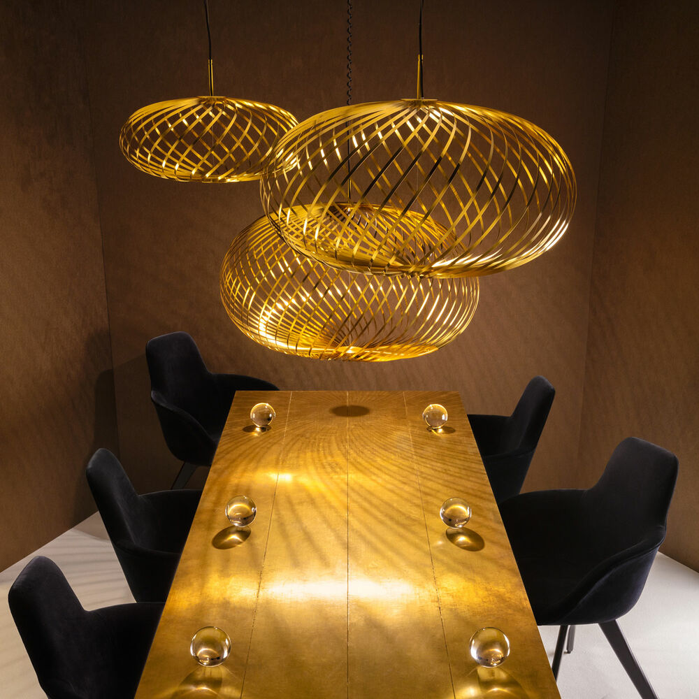 tom dixon | spring pendant light | brass large