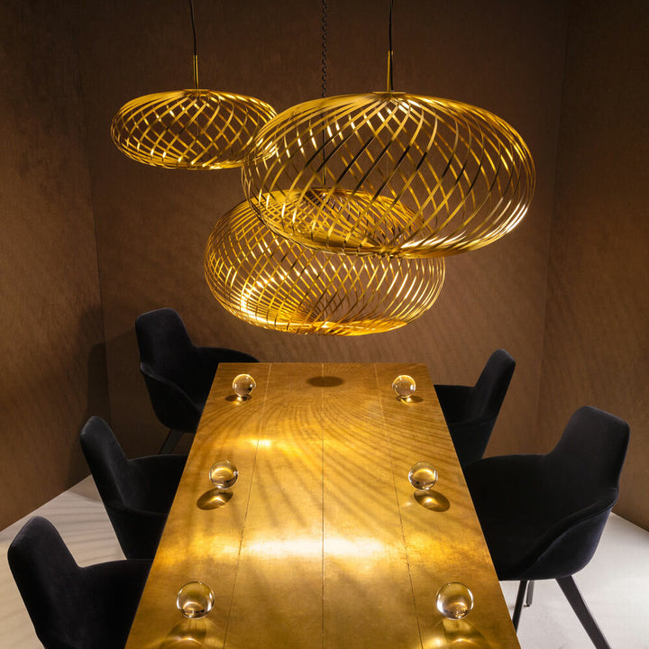 tom dixon | spring pendant light | brass large