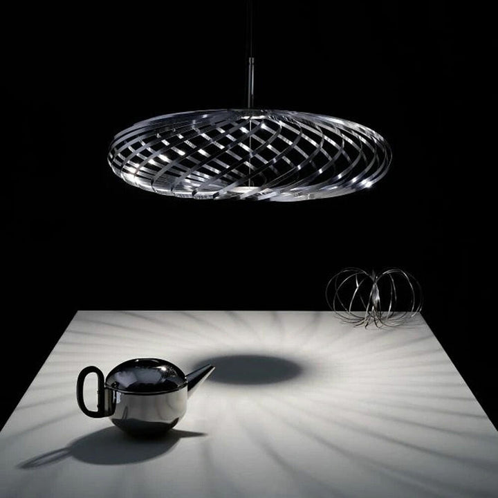 tom dixon | spring pendant light | silver medium - EX DISPLAY