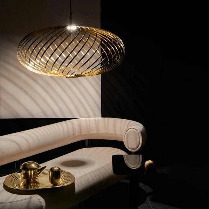 tom dixon | spring pendant light | brass large