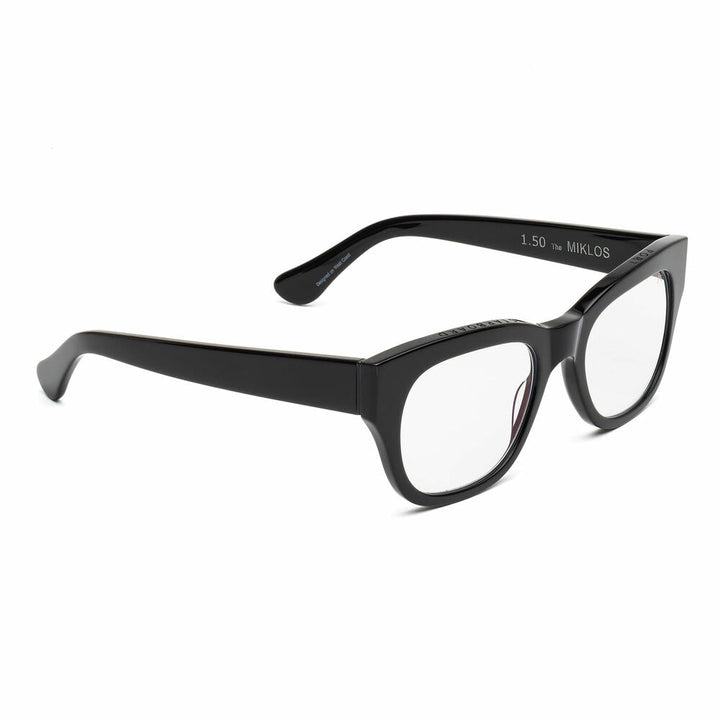 caddis | reading glasses | miklos gloss black - LC