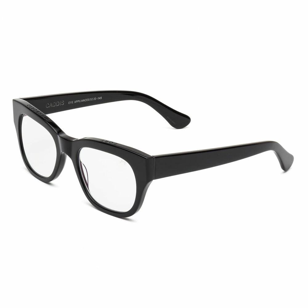 caddis | reading glasses | miklos gloss black - LC