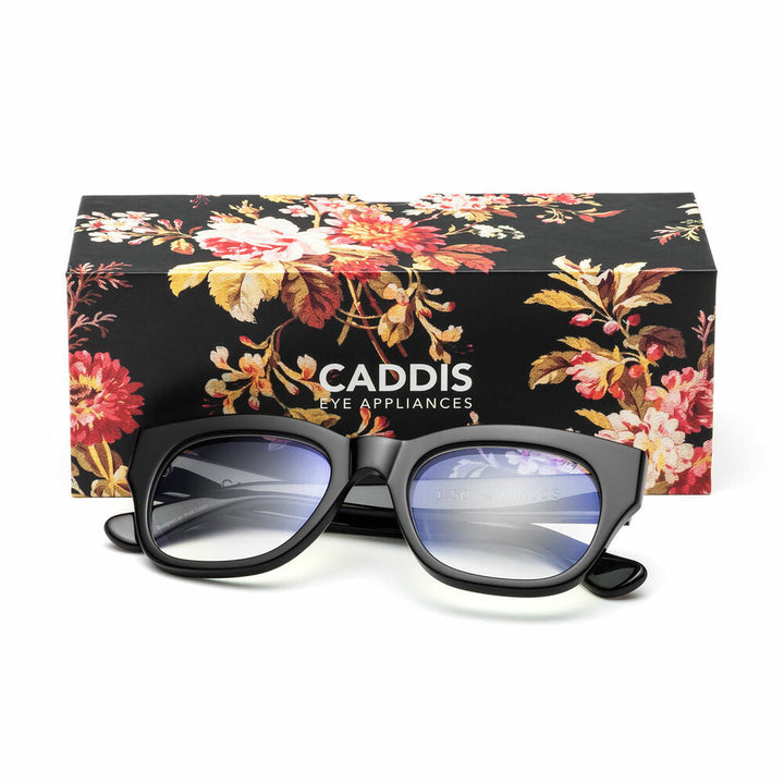 caddis | reading glasses | miklos gloss black - LC