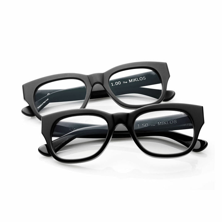 caddis | reading glasses | miklos gloss black - LC