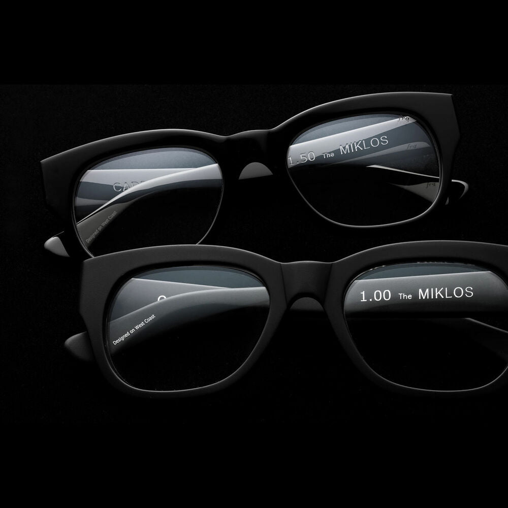 caddis | reading glasses | miklos gloss black - LC