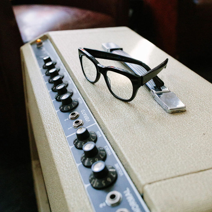 caddis | reading glasses | miklos gloss black - LC