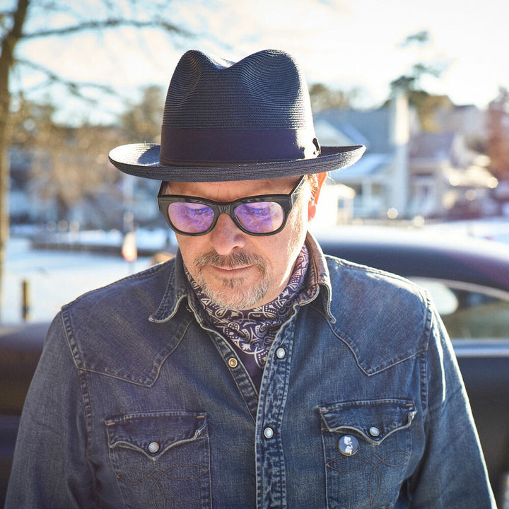 caddis | reading glasses | miklos gloss black - LC