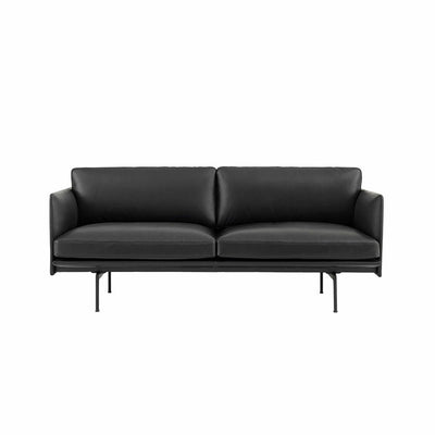 muuto | outline sofa 2 seater | easy leather black