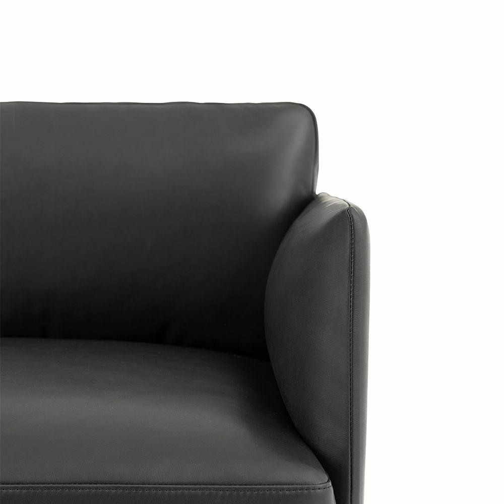 muuto | outline sofa 2 seater | easy leather black