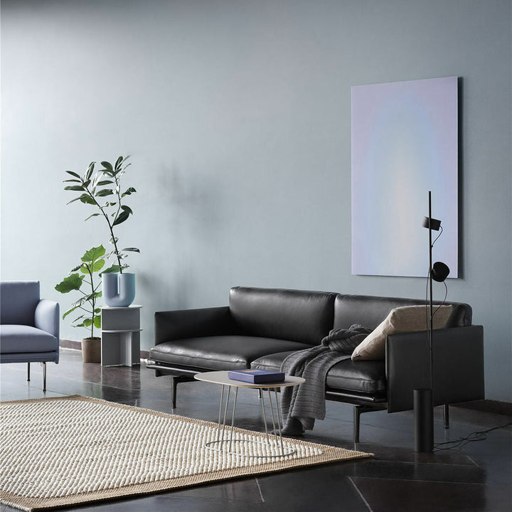 muuto | outline sofa 2 seater | easy leather black