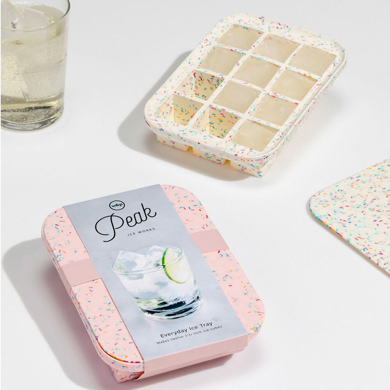 peak | everyday ice tray | speckled pink
