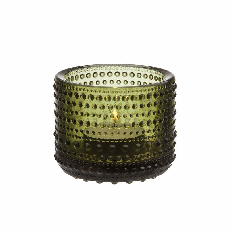 iittala | kastehelmi votive candle holder | moss green - DC