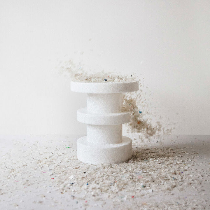 normann copenhagen | bit stool stack | white-white