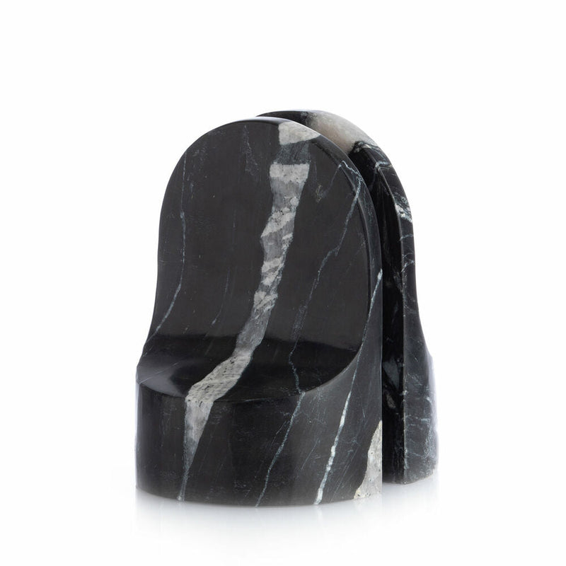 xlboom | emoji bookend set | black marble