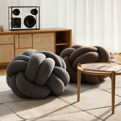 design house stockholm | knot seat cushion | medium grey