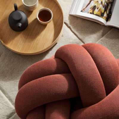 design house stockholm | knot seat cushion | medium ochre