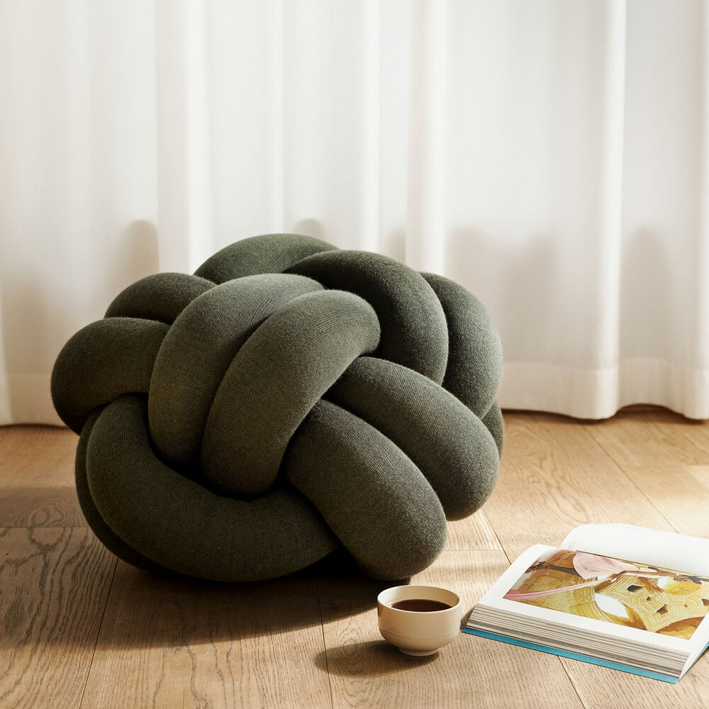 design house stockholm | knot seat cushion medium | forest green