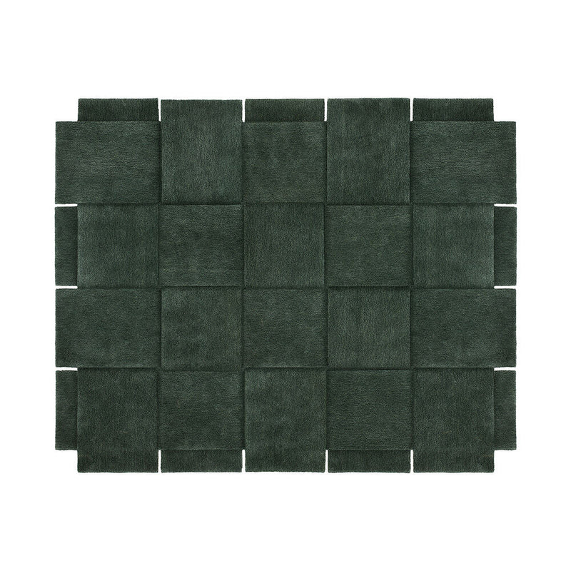 design house stockholm | basket floor rug | green 245x300cm