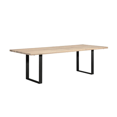 janua | sc 58 dining table | white oak + black legs 260x110cm