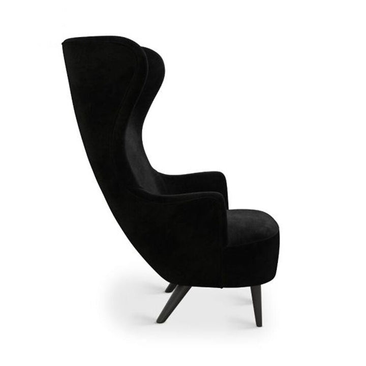tom dixon | wingback chair | kvadrat gentle 2 | black 0193