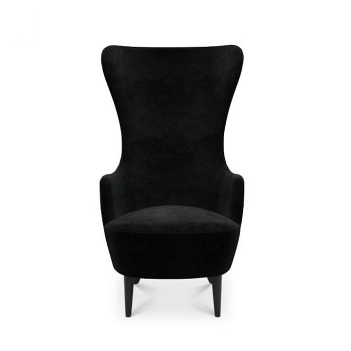 tom dixon | wingback chair | kvadrat gentle 2 | black 0193
