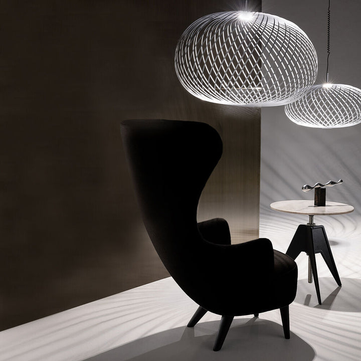 tom dixon | wingback chair | kvadrat gentle 2 | black 0193