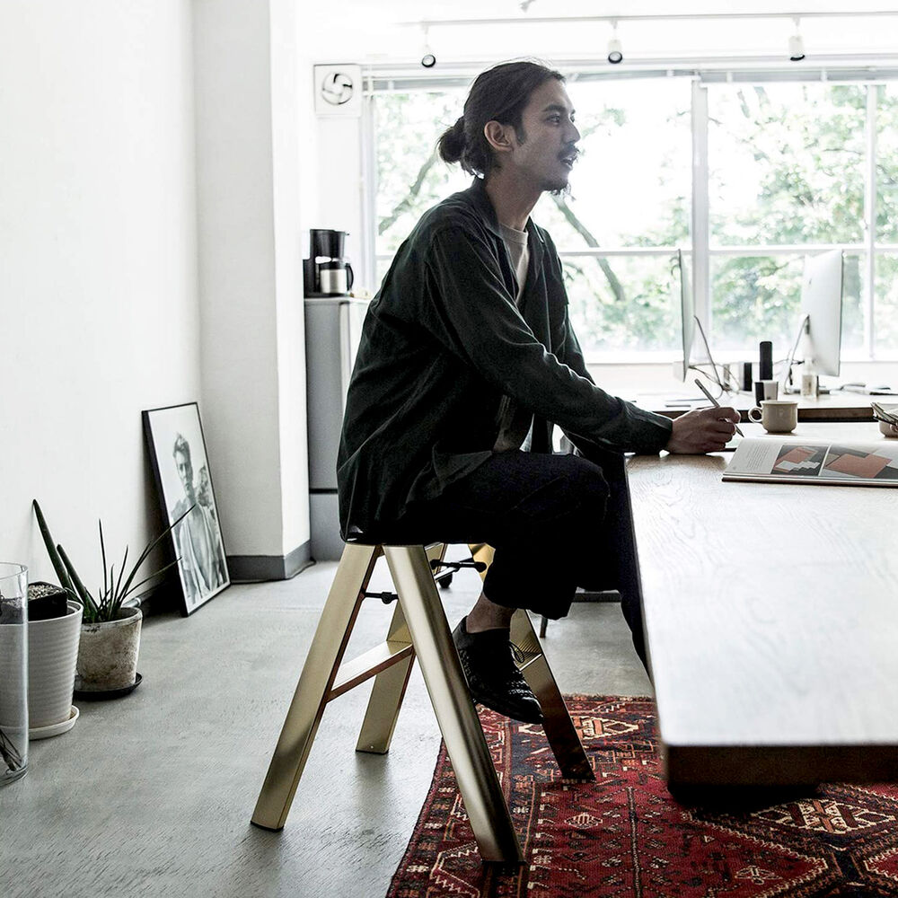 hasegawa | lucano 2 step ladder premium | gold (japan) - LC