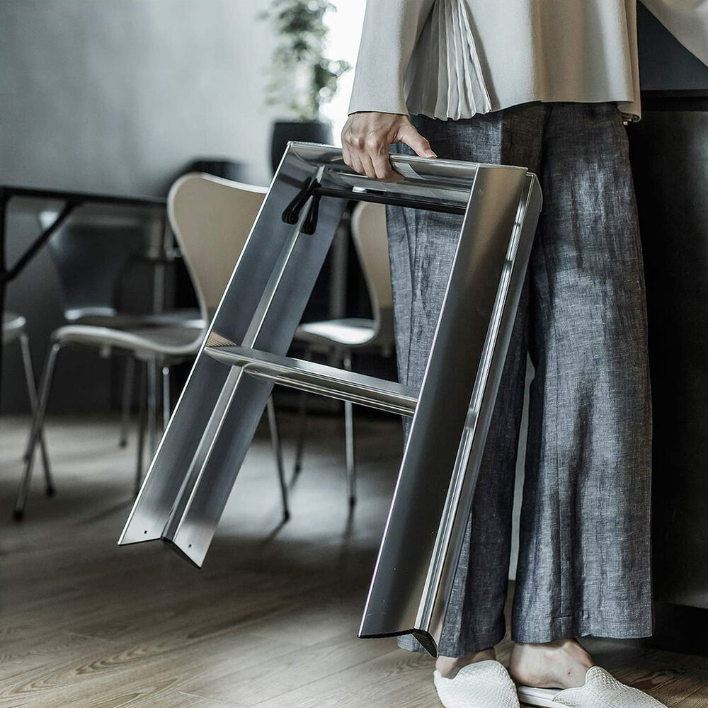 hasegawa | lucano 2 step ladder premium | silver (japan) - LC